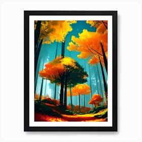 Autumn Forest 15 Art Print