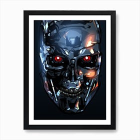Terminator Head 22 Art Print