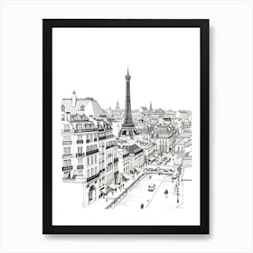 Paris Eiffel Tower Art Print