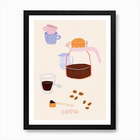 Coffee Illustration Art Print