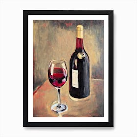 Pinot Noir 1 Oil Painting Cocktail Poster Art Print