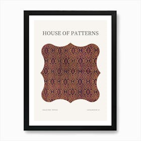 Textile Pattern Poster 14 Art Print