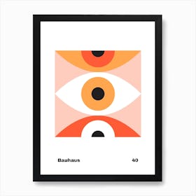 Geometric Bauhaus Poster 40 Art Print