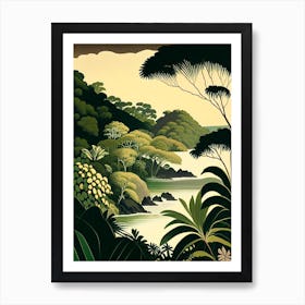 Taveuni Island Fiji Rousseau Inspired Tropical Destination Art Print