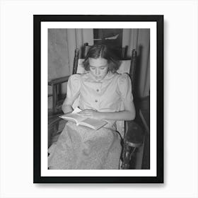 Daughter Of Rehabilitation Borrower In Kimble County, Texas, With Funds That Her Father Borrowed From Fsa (Farm Art Print