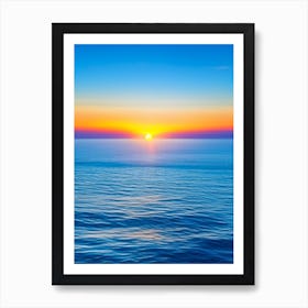 Sunrise Over Ocean Waterscape Photography 2 Art Print