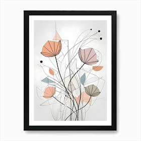 Abstract Flowers 8 Poster