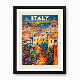 Rome Italy 1 Fauvist Painting Travel Poster Art Print