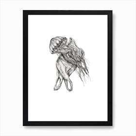 Plastic Oceans Jellyfish Art Print