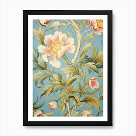 Floral Wallpaper 326 Art Print