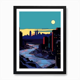 Minimal Design Style Of New York City, Usa 4 Art Print