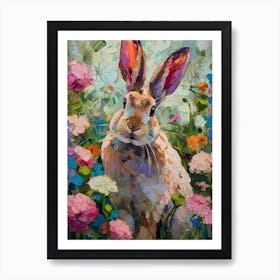 Havana Rabbit Painting 3 Art Print