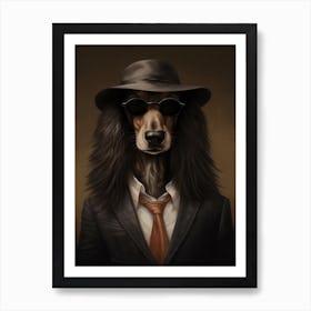 Gangster Dog Afghan Hound 2 Art Print