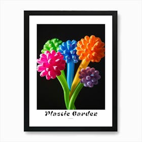 Bright Inflatable Flowers Poster Scabiosa 1 Art Print