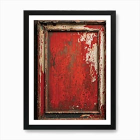 Vintage Frame Exhibiting Signs Of Aging A Spectrum Of Worn And Grimy Textures Co Existing On Its Su (6) Art Print