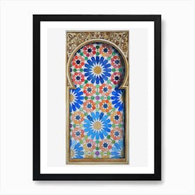 Moroccan Zillij Arch Art Print
