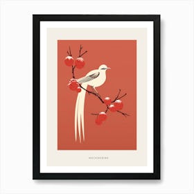 Minimalist Mockingbird 4 Bird Poster Art Print