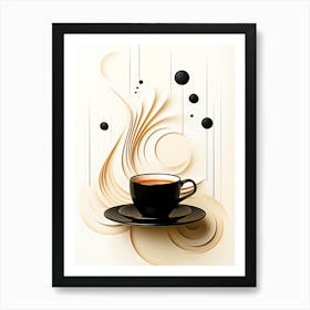 Golden Brew The Exquisite Coffee Art Print