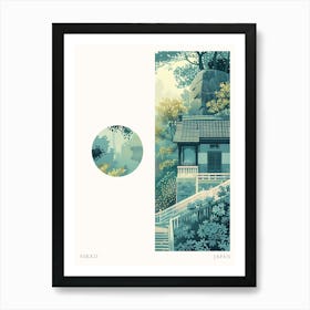 Nikko Japan 3 Cut Out Travel Poster Art Print