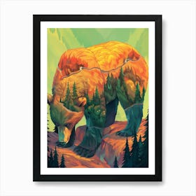 Bear In The Forest 6 Art Print