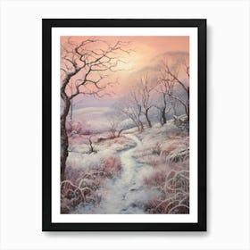 Dreamy Winter Painting The North York Moors England 2 Art Print