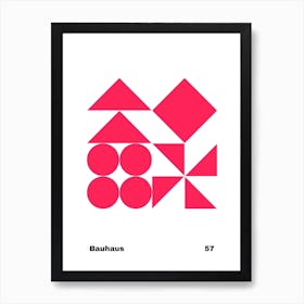 Geometric Bauhaus Poster 57 Art Print