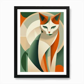 Abstract Cat 3 Art Print