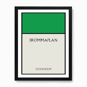 Brommaplan Stockholm Art Print