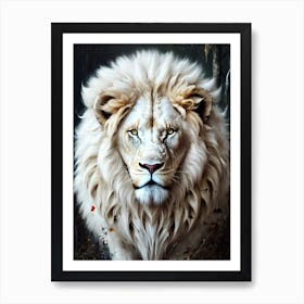 Lion art 47 Art Print