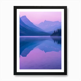 Sunrise At Glacier Lake Art Print