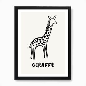 Giraffe Illustration Poster