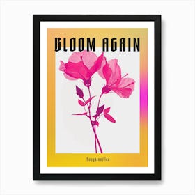 Hot Pink Bougainvillea 1 Poster Art Print