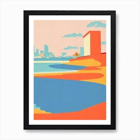 Miami Beach Florida Midcentury Art Print