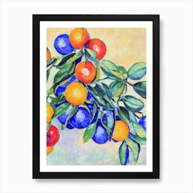 Kumquat Vintage Sketch Fruit Art Print