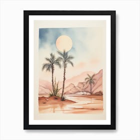 Watercolour Of Sharm El Sheikh   Sinai Peninsula Egypt 1 Art Print