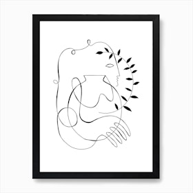 Face And Vase Art Print