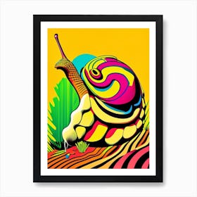 Giant African Land Snail 1 Pop Art Art Print