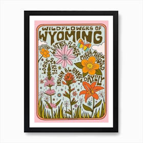 Wyoming Wildflowers Art Print