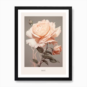 Floral Illustration Rose 3 Poster Art Print