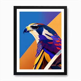 Falcon Pop Matisse Bird Art Print