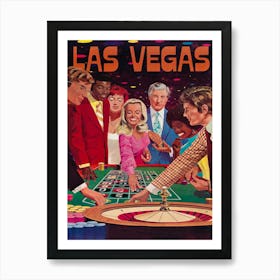 Las Vegas Casino Retro Vintage Travel Poster 1 Art Print