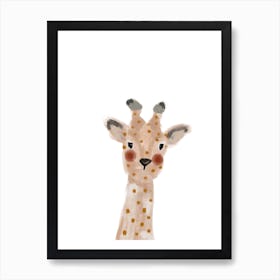 Dotty Giraffe Art Print