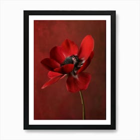 Floral Art 0008 Red Flower 0000 Red Fl An 1 Art Print