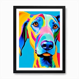 Doberman Pinscher 2 Fauvist Style Dog Art Print