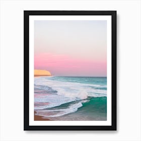 Meelup Beach, Australia Pink Photography 2 Art Print