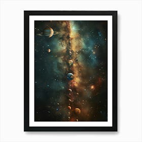 Planets In Space 2 Art Print