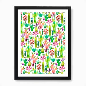 Cacti Garden Art Print