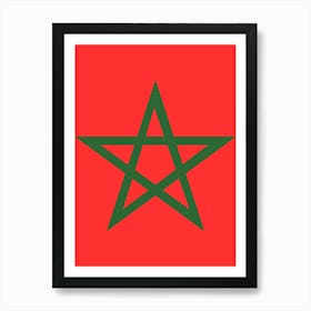 Morocco Flag 1 Art Print