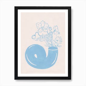 C Flower Vase by Jaron Su Art Print