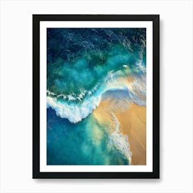 Aerial View Of The Ocean 12 Art Print